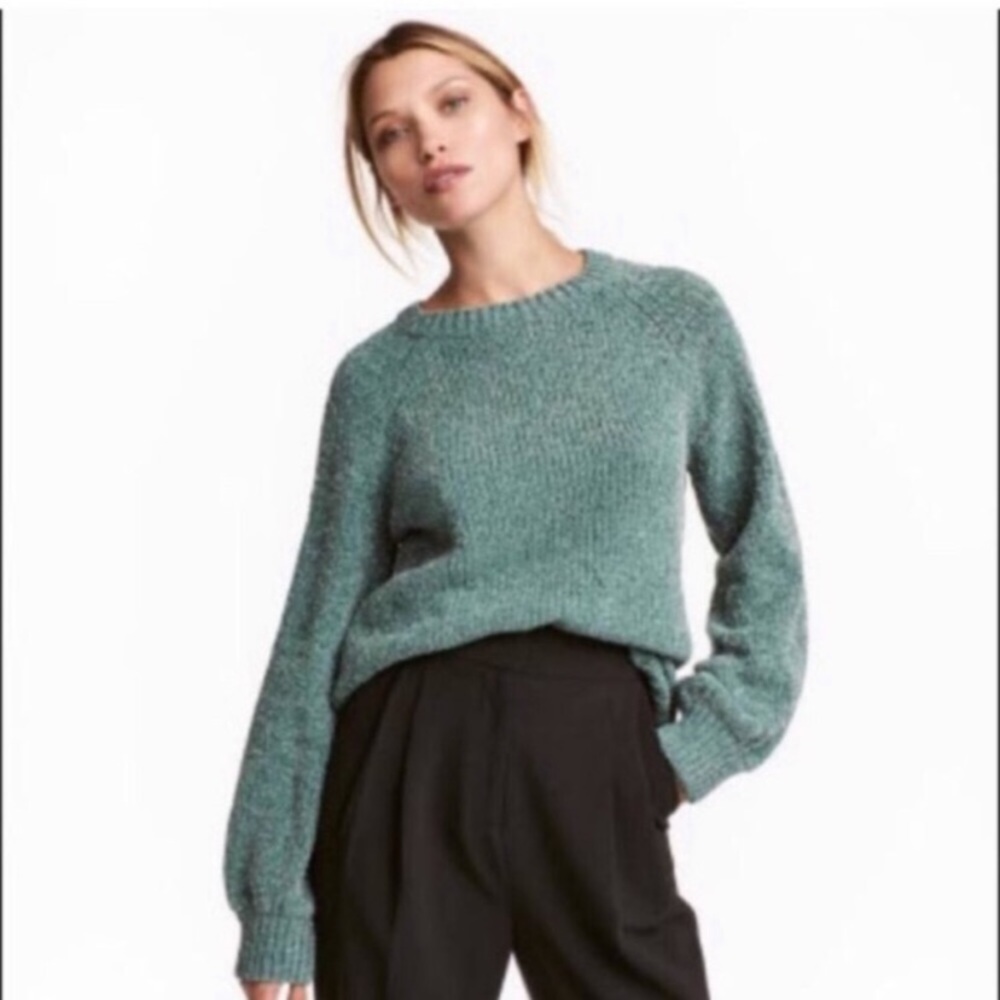 H&M • Tinsel Sparkle Crewneck Sweater